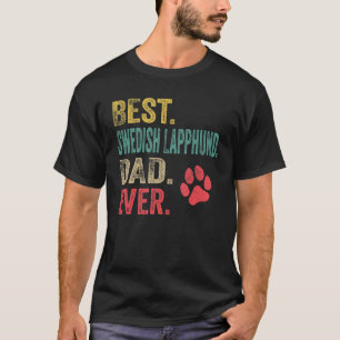 Mens Best Swedish Lapphund Dad ever Vintage Father T-Shirt