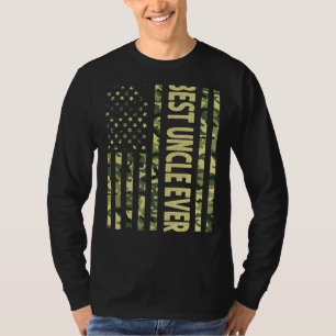 Mens Best Uncle Ever Us American Flag   Grandpa Fa T-Shirt