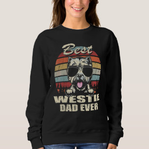 Mens Best Westie Dad Ever Father's Day Cool Dog Vi Sweatshirt