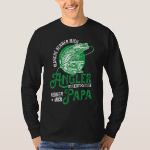 Mens Bester Angler Dad Sayings Father Fishing T-Shirt