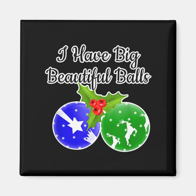 Mens Big Dirty Santa Xmas Fun Adult Humor Ug  Magnet (Front)