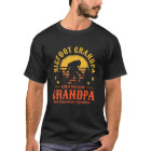 Mens Bigfoot Grandpa Funny Retro Sasquatch Grandfa