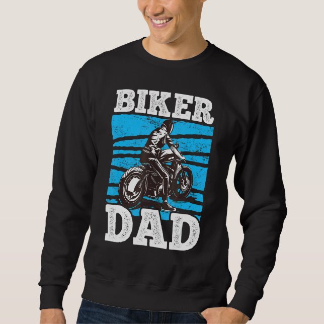 Mens Biker Dad 1 Sweatshirt (Front)