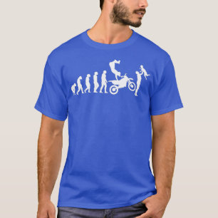 Mens Biker Evolution Dad Motorcyclist Motorbike T-Shirt