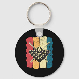 Mens Billiards Humour Vintage Funny Gift Idea Key Ring