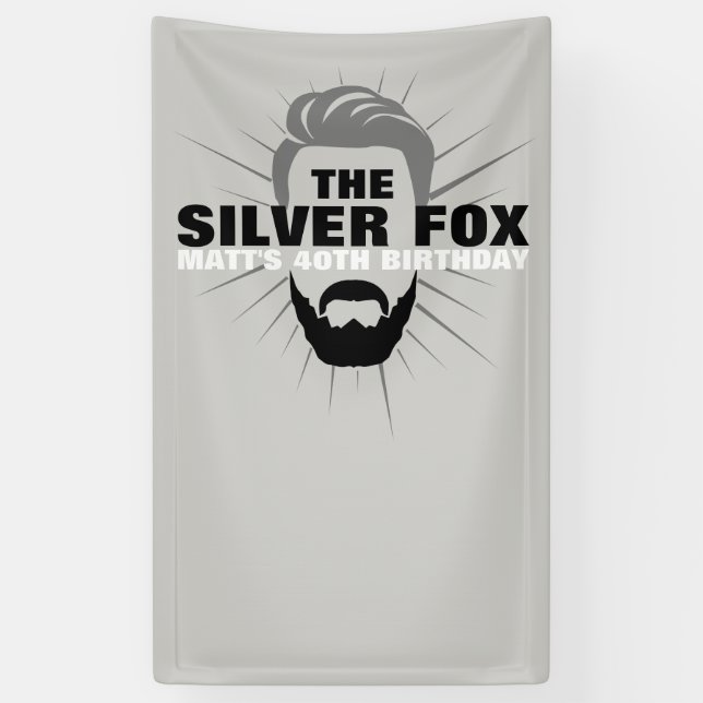 Men's birthday banner (Vertical)