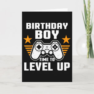 Mens Birthday Boy Gamer Computer Video Game Supris Card