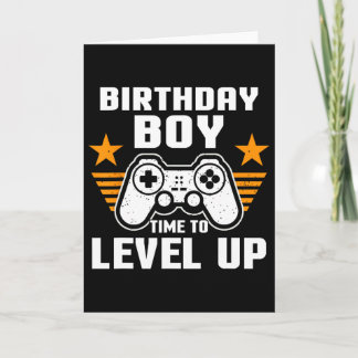 Mens Birthday Boy Gamer Computer Video Game Supris Card