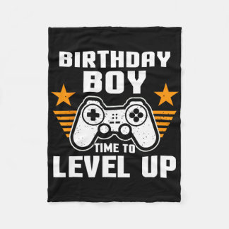 Mens Birthday Boy Gamer Computer Video Game Supris Fleece Blanket