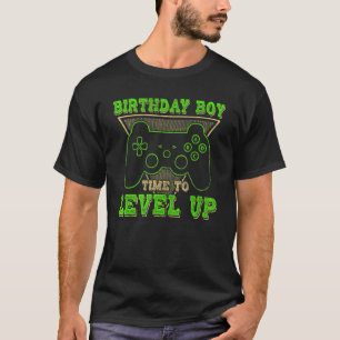 Mens Birthday Boy Time To Level Up For Birthday T-Shirt