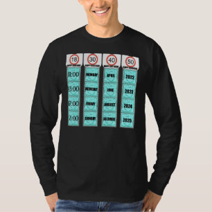 Mens Birthday Condom Joke 18 30 40 50 Gag T-Shirt