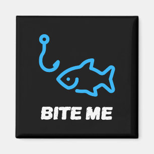 Mens bite fishing hook gift for any fishing king magnet