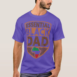 Mens Black Dad African Father T-Shirt