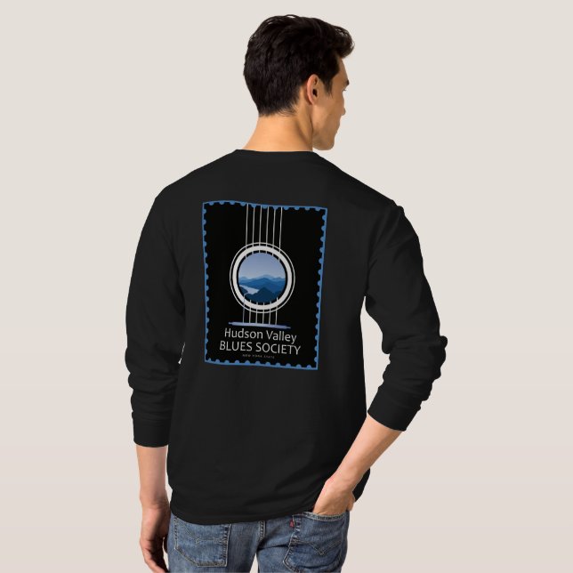 Men's Black HVBS Long Sleeve Shirt (Back Full)