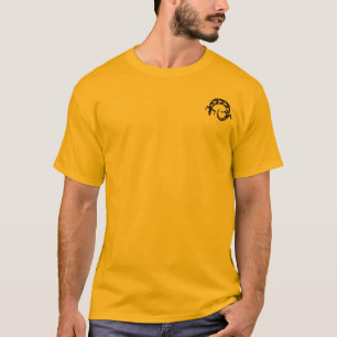 Men's black lizard T-shirt