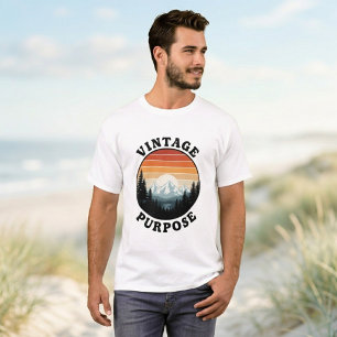 Men's Black T-Shirt - Vintage Quote, Trendy