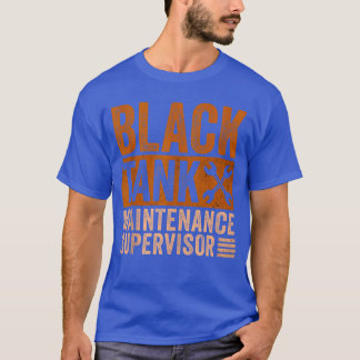 Mens Black Tank Maintenance Supervisor Funny Fathe