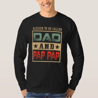 Mens Blessed To Be Called Pap Pap Vintage Pap Pap  T-Shirt