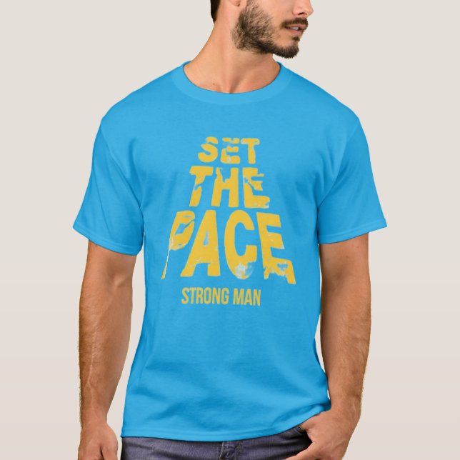 Men's blue T-shirt (Front)
