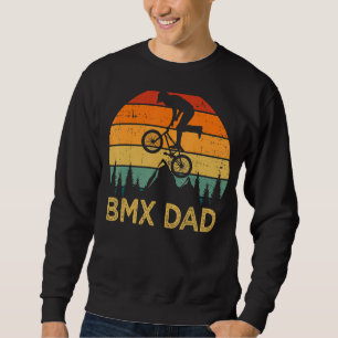 Mens Bmx Cycling Vintage Retro Bmx Dad Fathers Da Sweatshirt