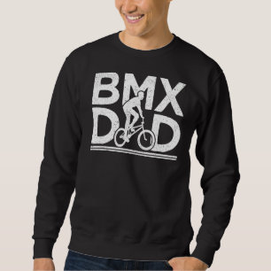 Mens Bmx Dad Retro Style Cycling Bmx Rider Father Sweatshirt