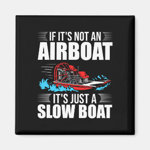 Mens boat rider airboating airboat riding boat magnet