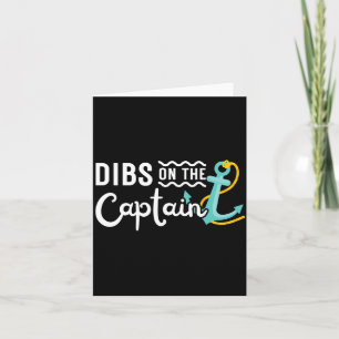 Mens boating boat owner dibs on the captain card