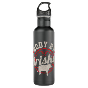 Mens Body By Brisket Funny Steak Lover Grilling BB 710 Ml Water Bottle