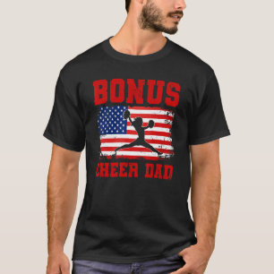 Mens Bonus Cheer Dad Cheerleading Papa   T-Shirt