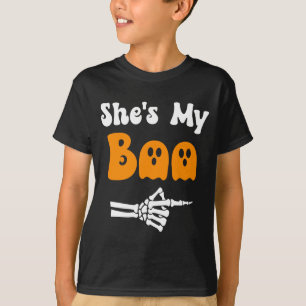 Mens boo funny matching halloween couples boo T-Shirt
