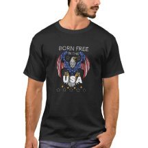 Mens Born Free in the USA