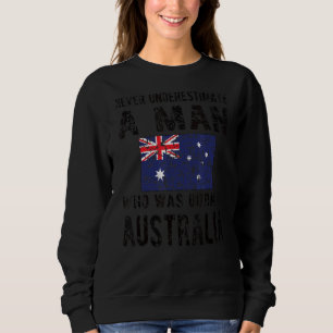Mens Born In Australia Australian Flag Australian  Sweatshirt