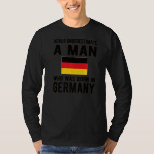 Mens Born In Germany German Flag German Roots T-Shirt