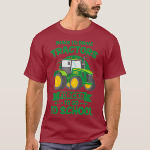 Mens Born To Drive Tractors Funny Kids Farming T-Shirt