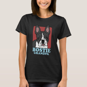 Mens Bostie Grandpa Dog Owner Boston Terrier T-Shirt