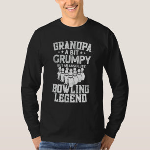 Mens Bowling Grandpa Bowler Bowling T-Shirt