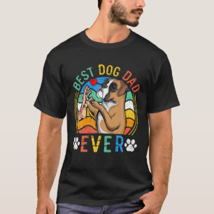 Mens Boxer Best Dog Dad Ever Gifts Dog Lover T-Shirt