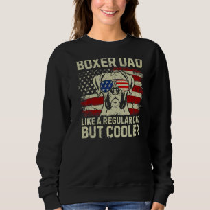 Mens Boxer Dad Vintage Usa American Flag Boxer Do Sweatshirt