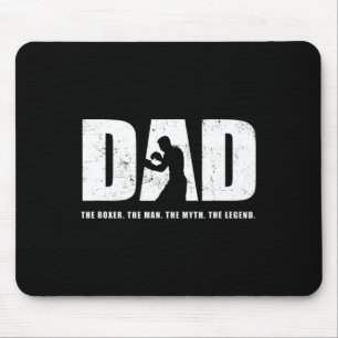 Mens Boxing Dad Boxing Mouse Pad