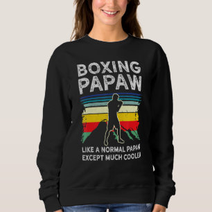 Mens Boxing Sports Or Mma Fighter Boxer Papaw Retr Sweatshirt