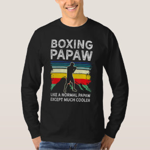 Mens Boxing Sports Or Mma Fighter Boxer Papaw Retr T-Shirt