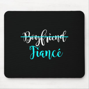 Mens boyfriend fiance couple engagement engaged mouse pad