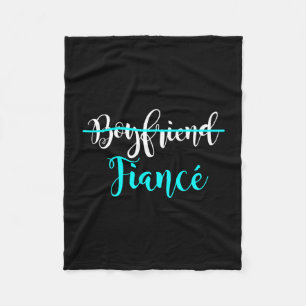 Mens boyfriend fiancé couple engagement straight fleece blanket