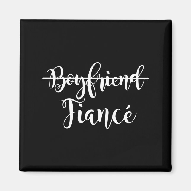 Mens Boyfriend Future Husband Present Couple Magnet (Front)
