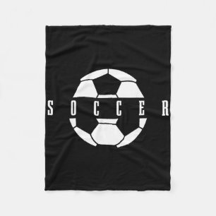 Mens Boys Girls Footbyll Player Byll Fleece Blanket