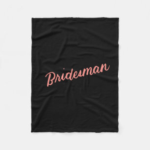 Mens brautmann matching bridal shower gift friend fleece blanket