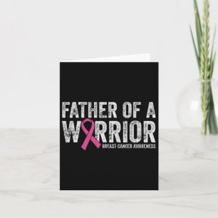 Mens Breast Cancer Awareness Pink Ribbon Father Of Card