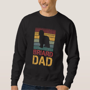Mens Briard Dad Vintage Dog Dogs Paw Briard Access Sweatshirt