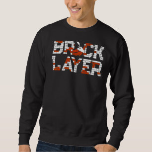 Mens Bricklayer Brick Mason Masons Masonry Brick Sweatshirt