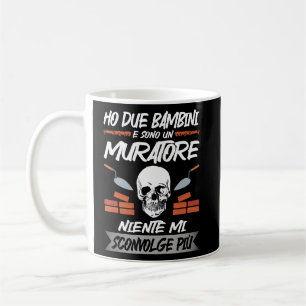 Mens Bricks I Have Two Children And I'm A Mason Coffee Mug